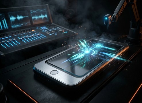 Mobile app microinteraction tap sound effect