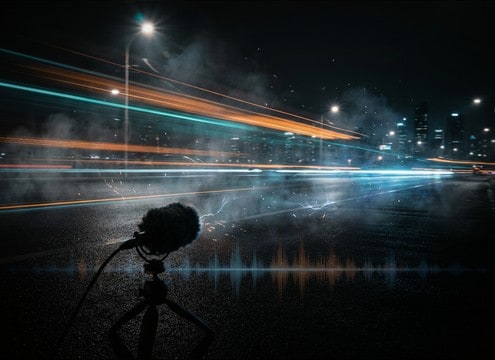 Fast drive-by transition using a Doppler vroom pass-by sound