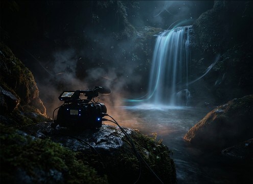 Loopable waterfall sound for meditation and sleep