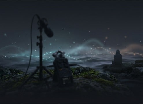 Gentle wave loop for meditation background
