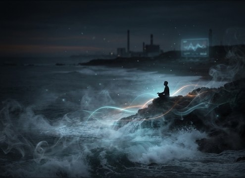 Loopable ocean surf ambience for meditation audio