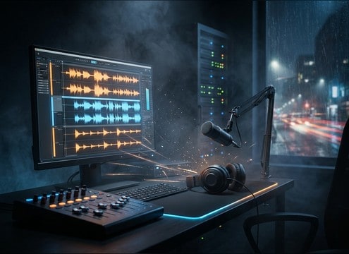 Support chat simulation with message send sound