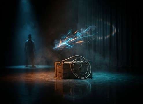 Reverberant whip crack for live stage performance sound