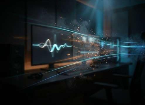 Whoosh swipe sound for a video transition cut