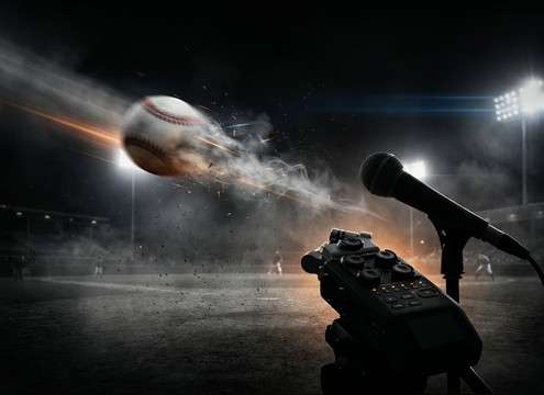 Whoosh sound for a fast ball flyby in sports