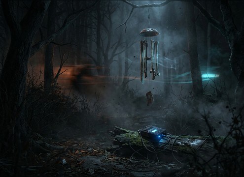 Dark forest ambience