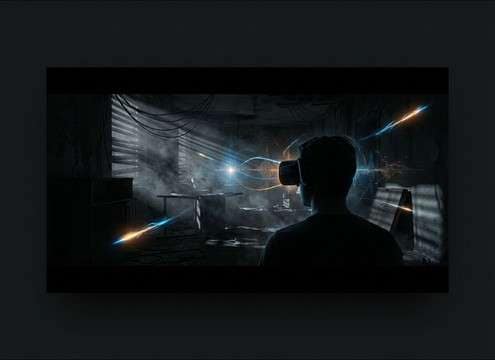 VR horror scene using close and distant woman screams for proximity