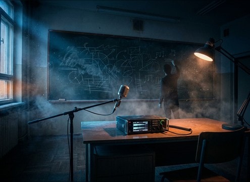 Chalkboard writing sound for a classroom scene