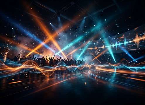 Event highlight montage with crowd yay