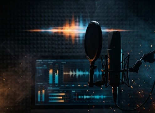 Radio promo session with a short yeah vocal tag