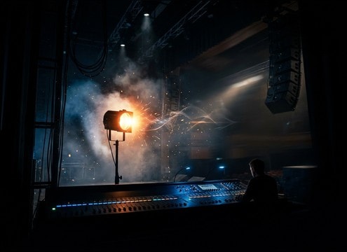 Yes sound cue for stage playback and rehearsal