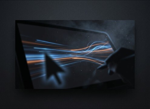 Mobile UI zoom animation with a subtle digital zoom sound