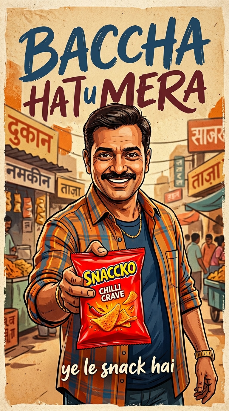 Baccha Hai Tu Mera snack poster