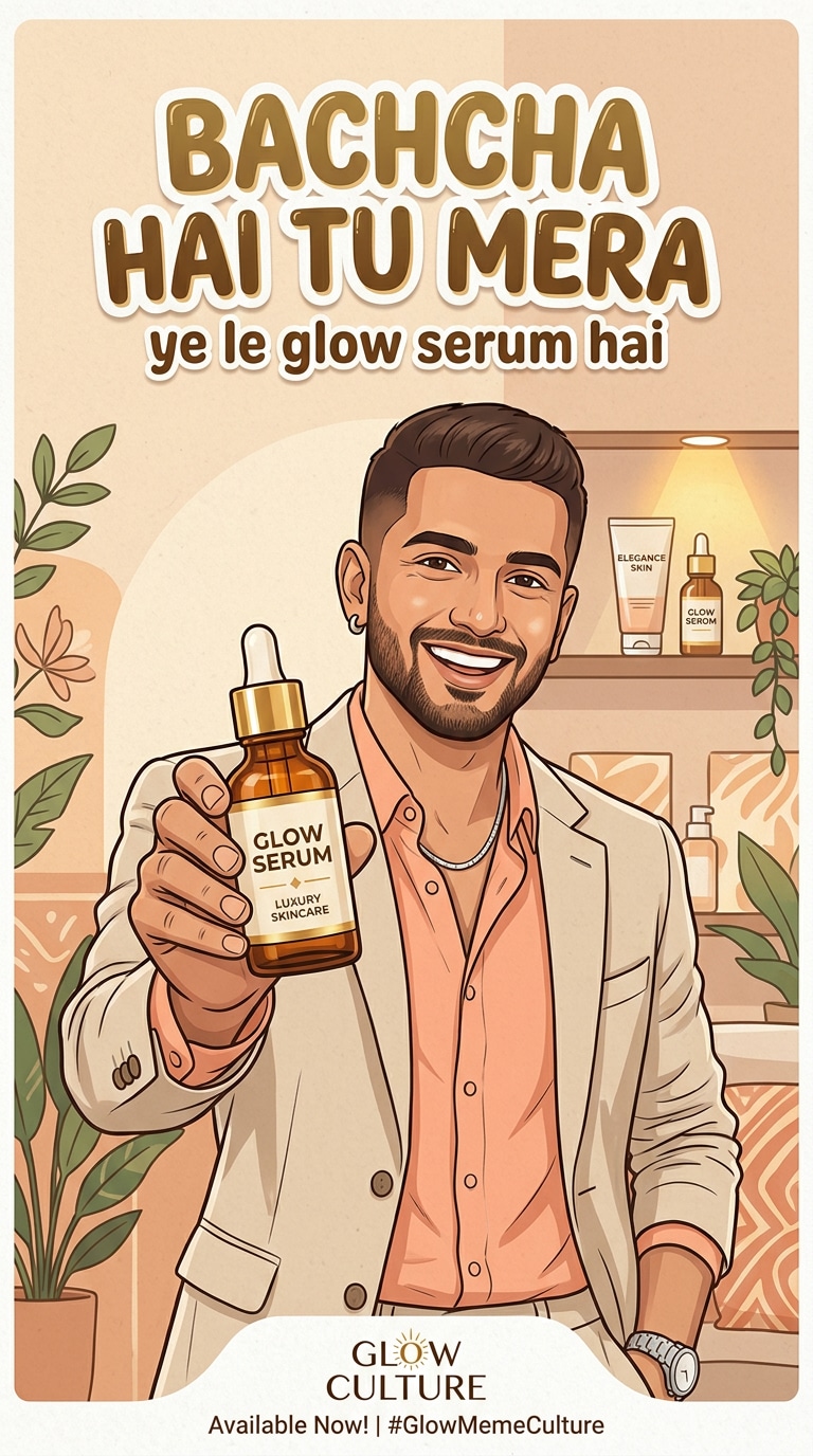 Baccha Hai Tu Mera skincare poster