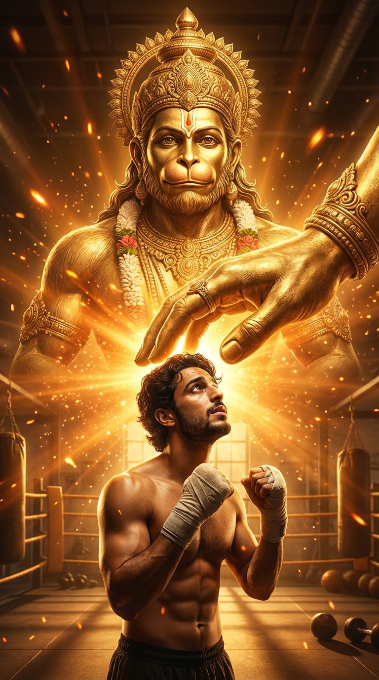 lord hanuman gym video editing