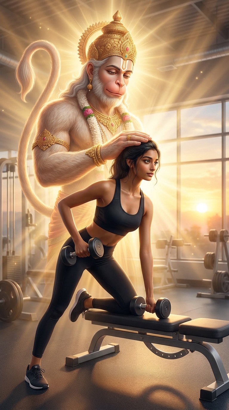 bajrangbali gym ai photo prompt