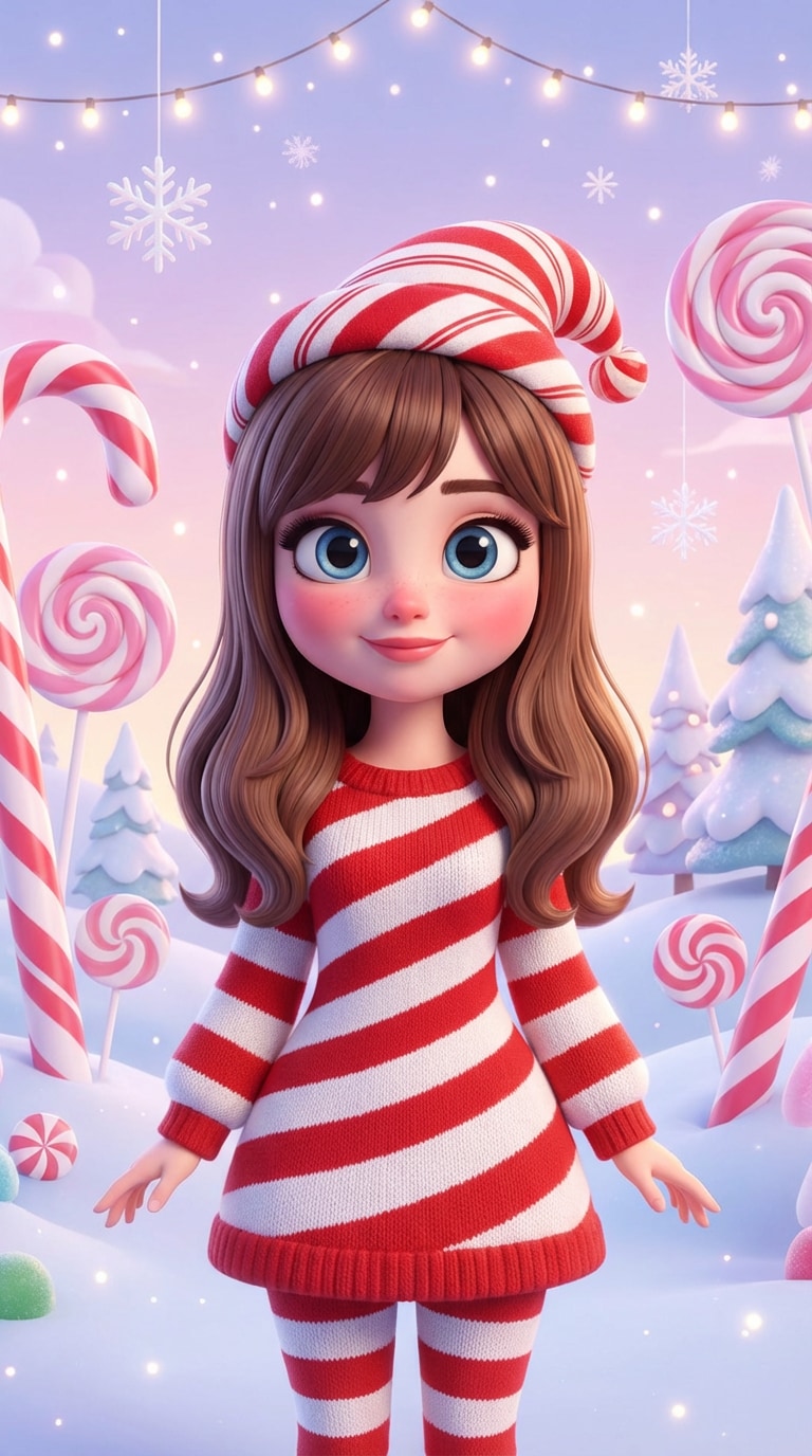 ai candy cane photo