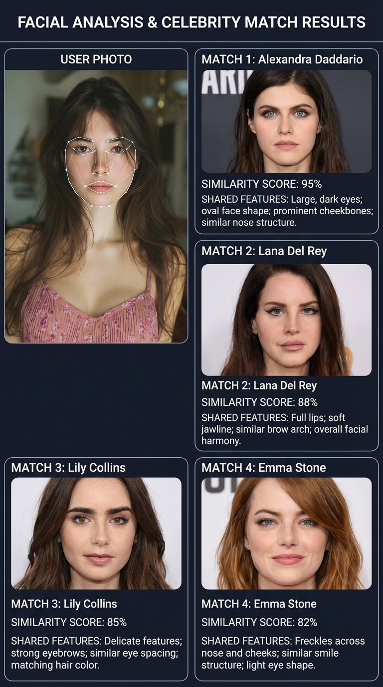 Celebrity lookalike result example 6