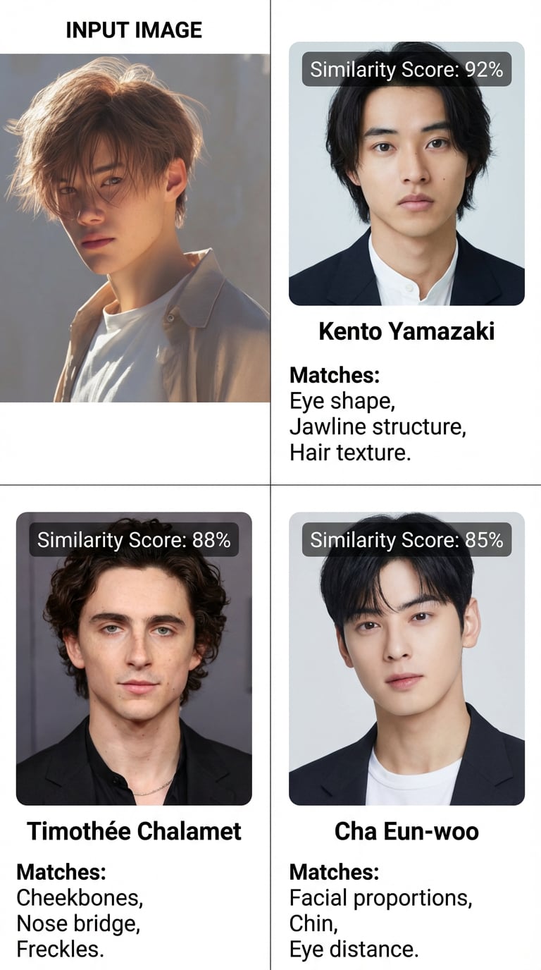 Celebrity lookalike result example 9