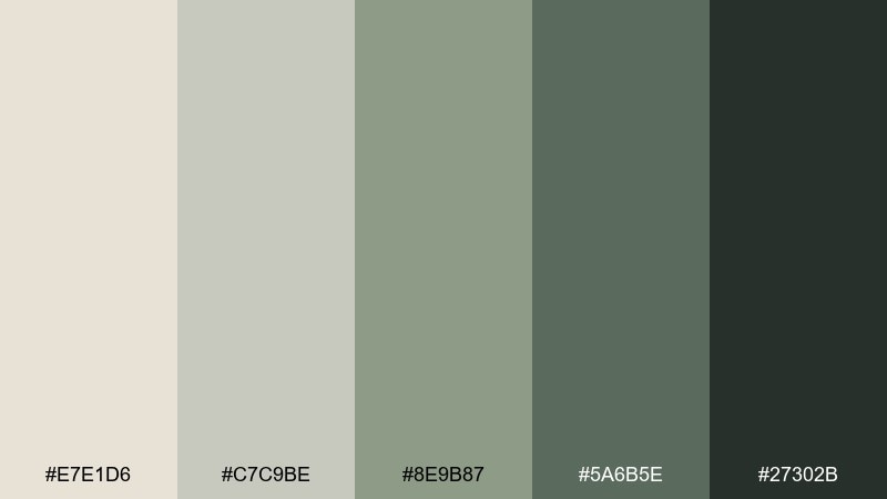 agave stone color palette with hex codes