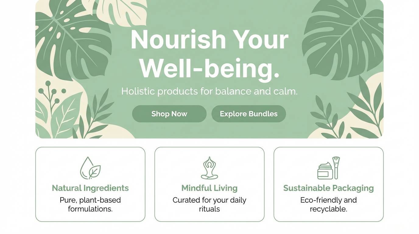 aloe wellness landing page