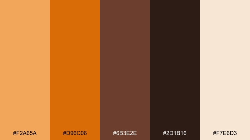 amber lantern color palette with hex codes