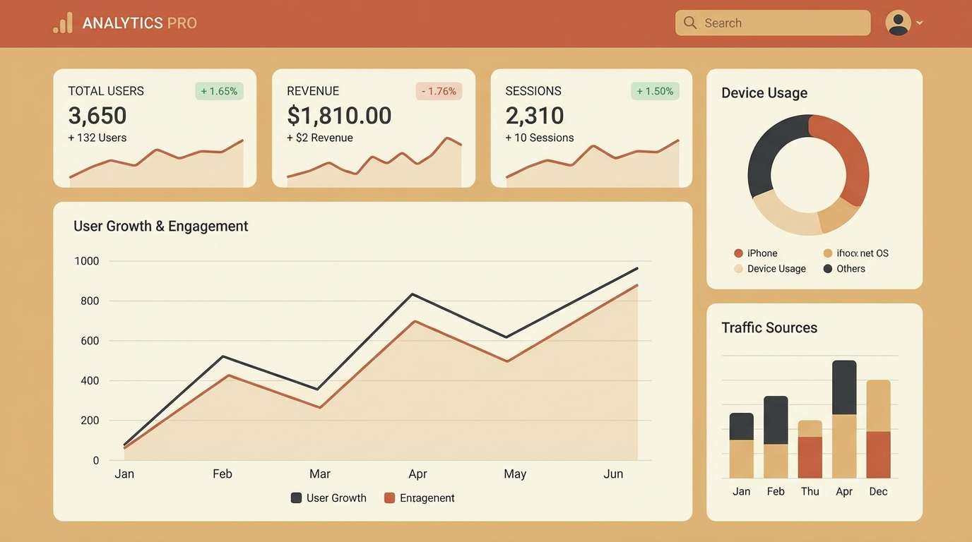 analytics dashboard ui