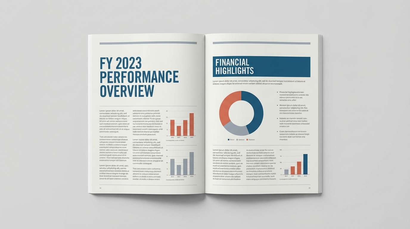 annual report layout