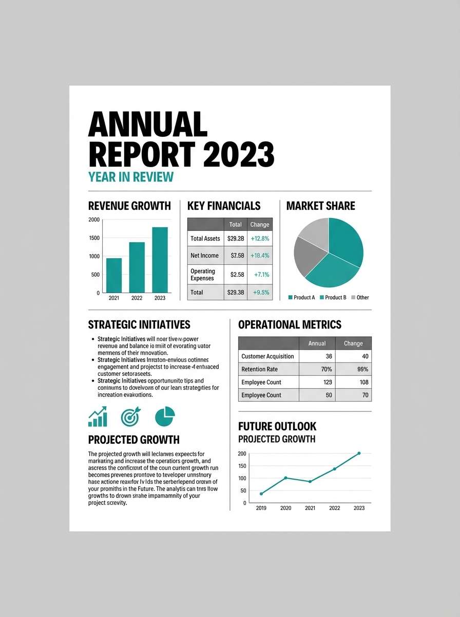 annual report layout