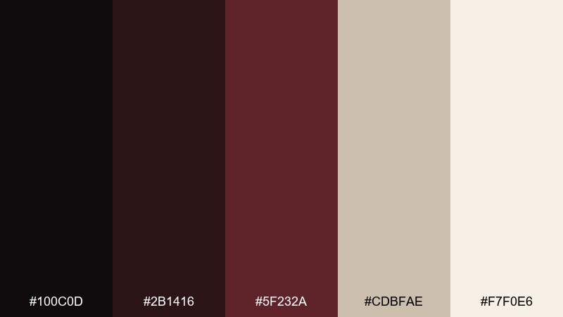 antique burgundy paper color palette with hex codes