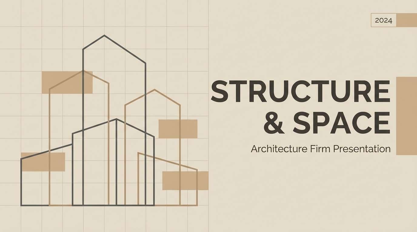 architecture beige black deck