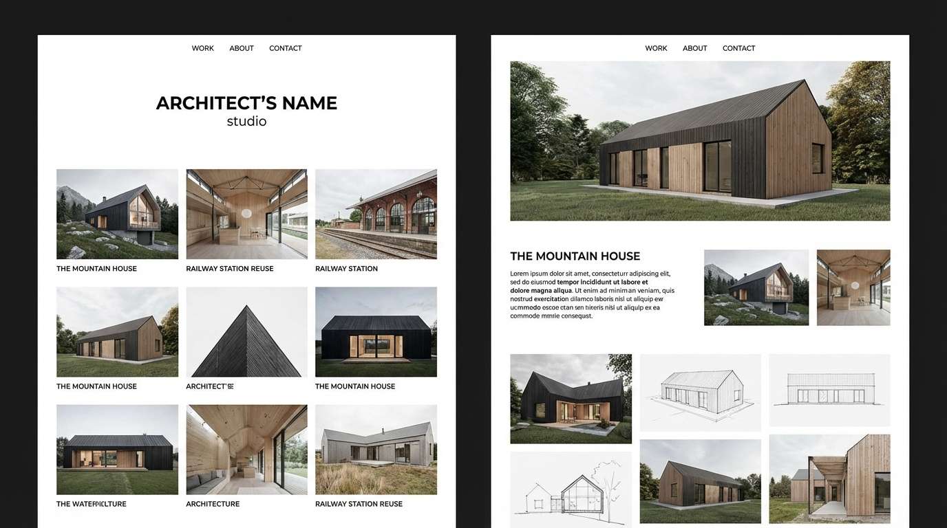 architecture portfolio ui