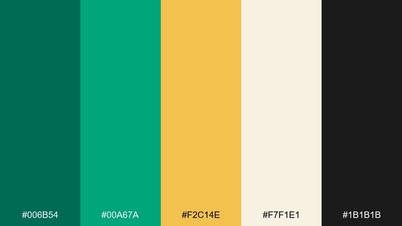 art deco emerald color palette with hex codes