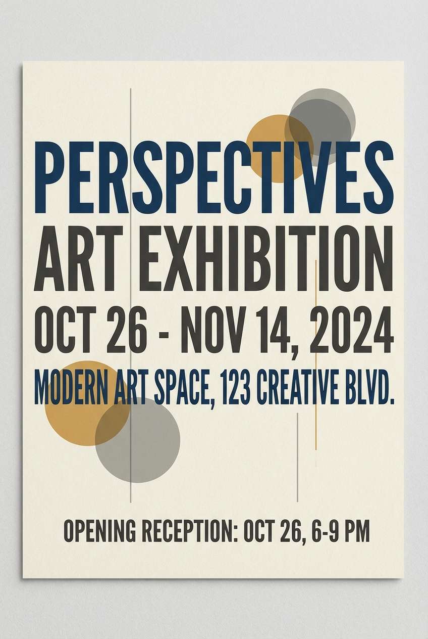 art exhibition poster