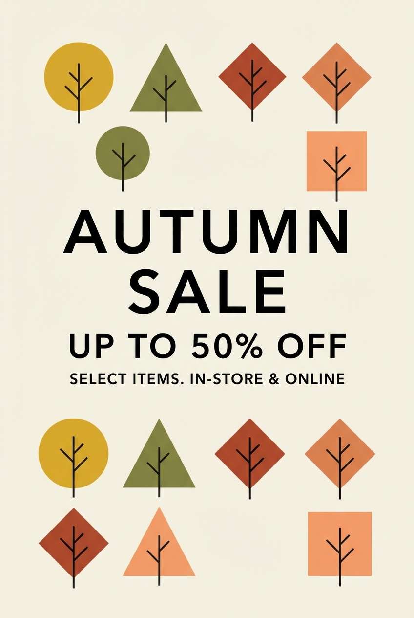 autumn campaign poster design