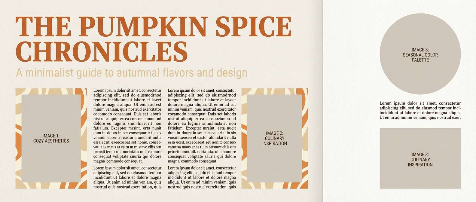 autumn editorial layout