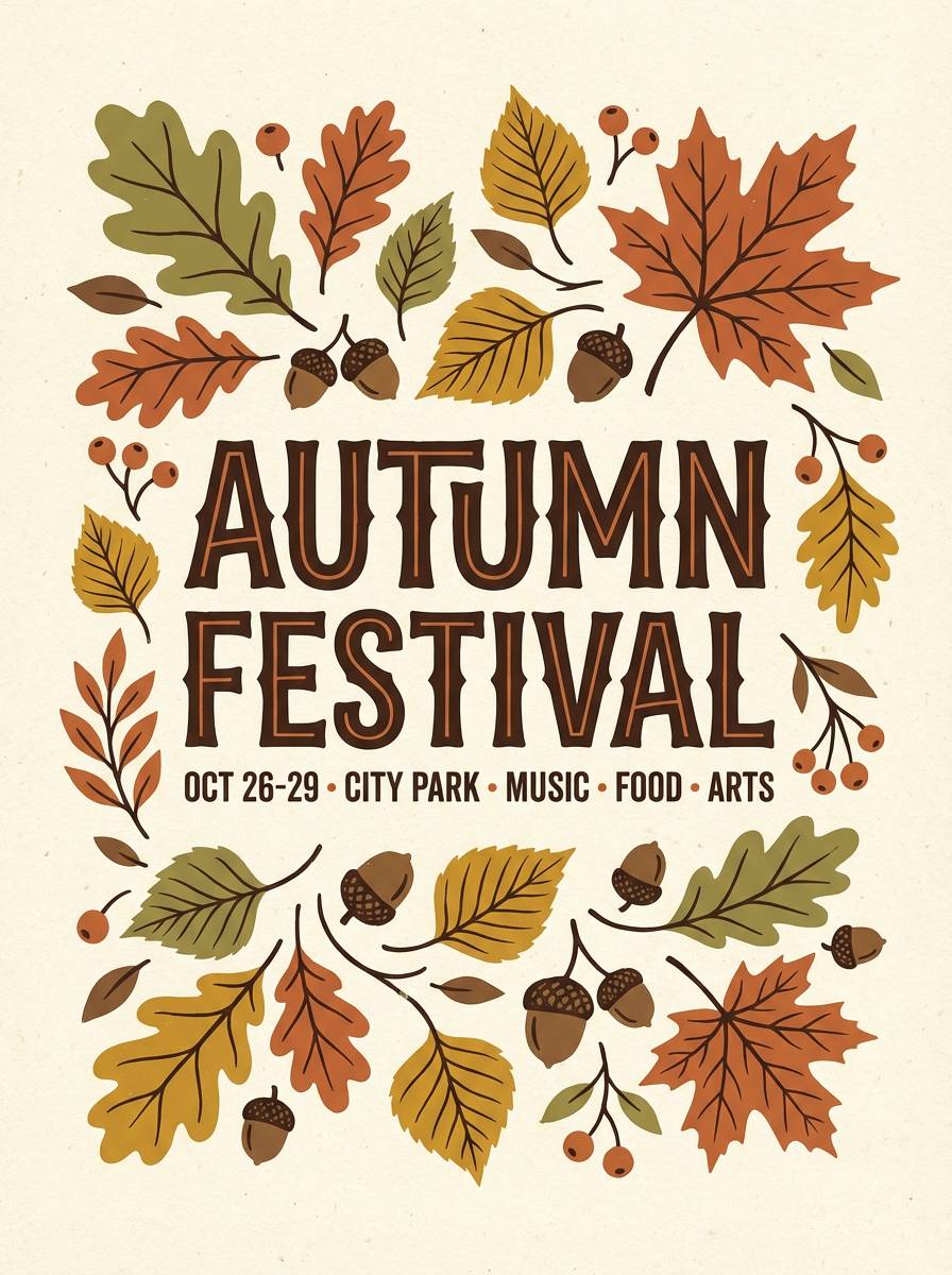 autumn festival poster
