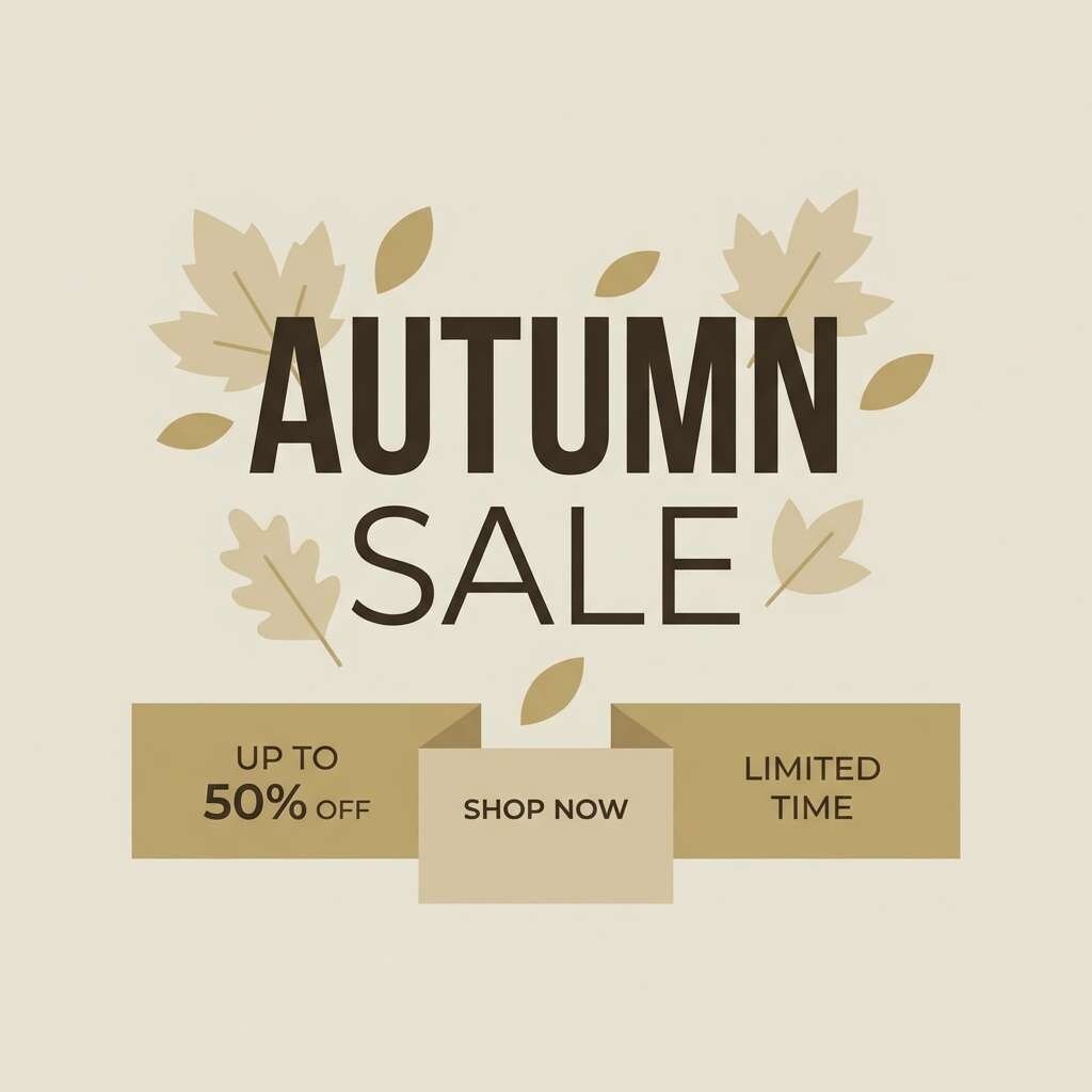 autumn sale instagram post