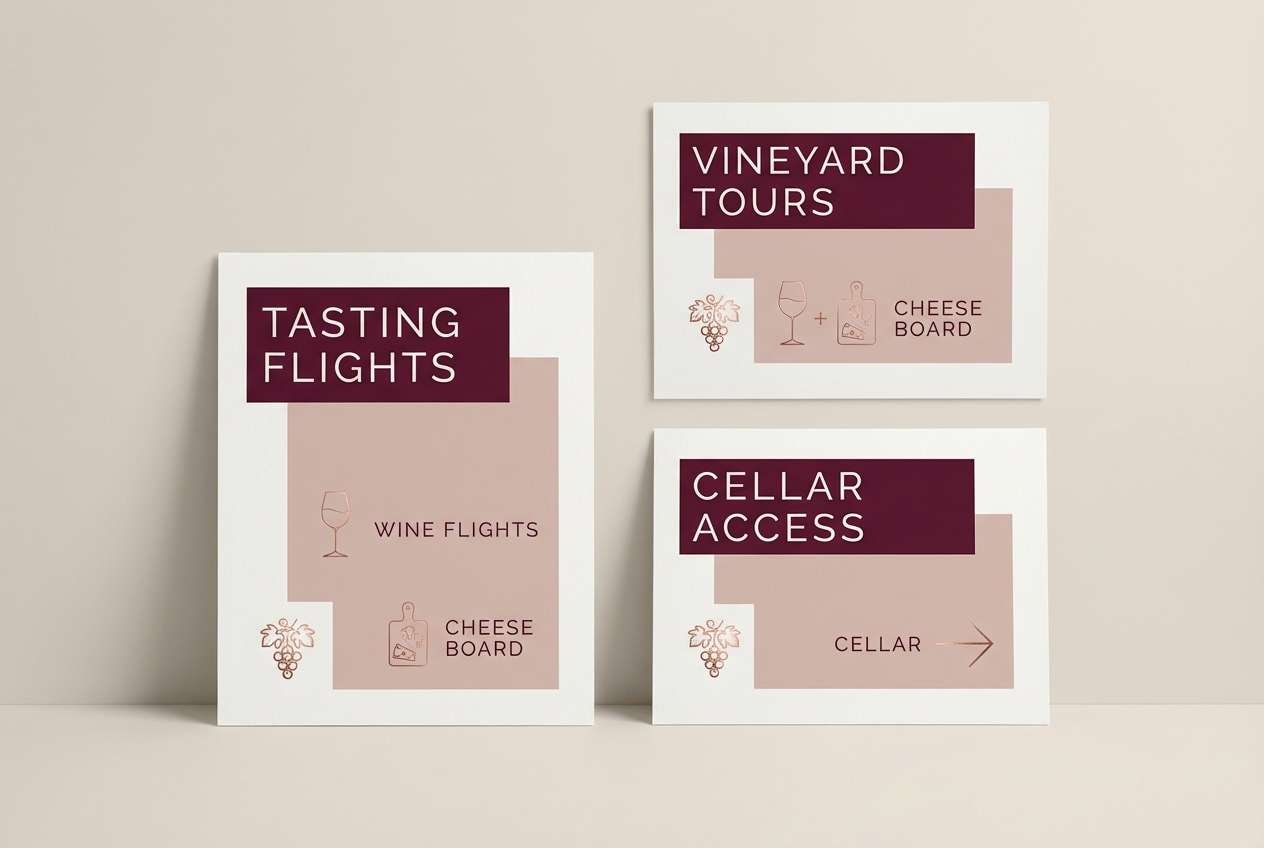 autumn winery signage mockup