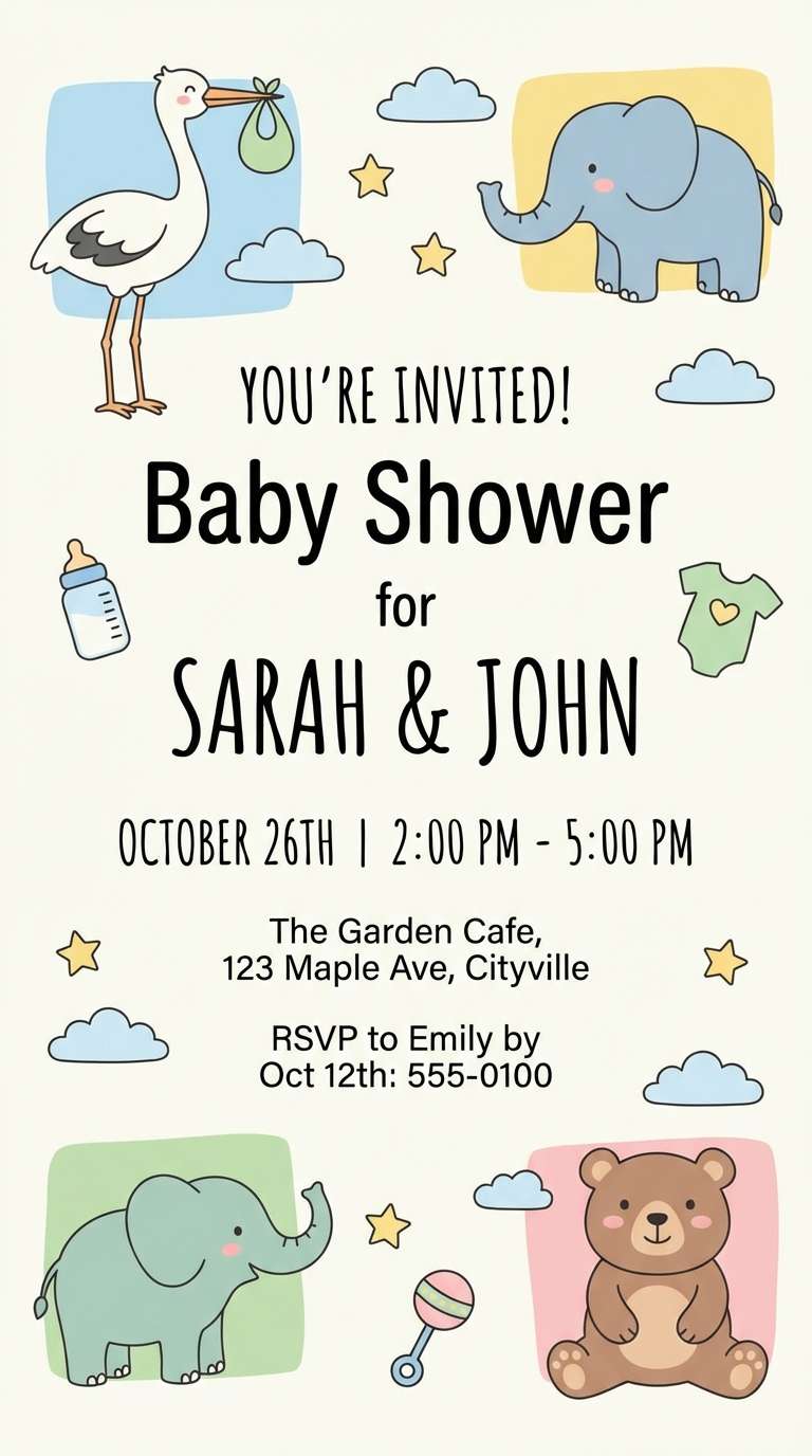 baby shower einvite