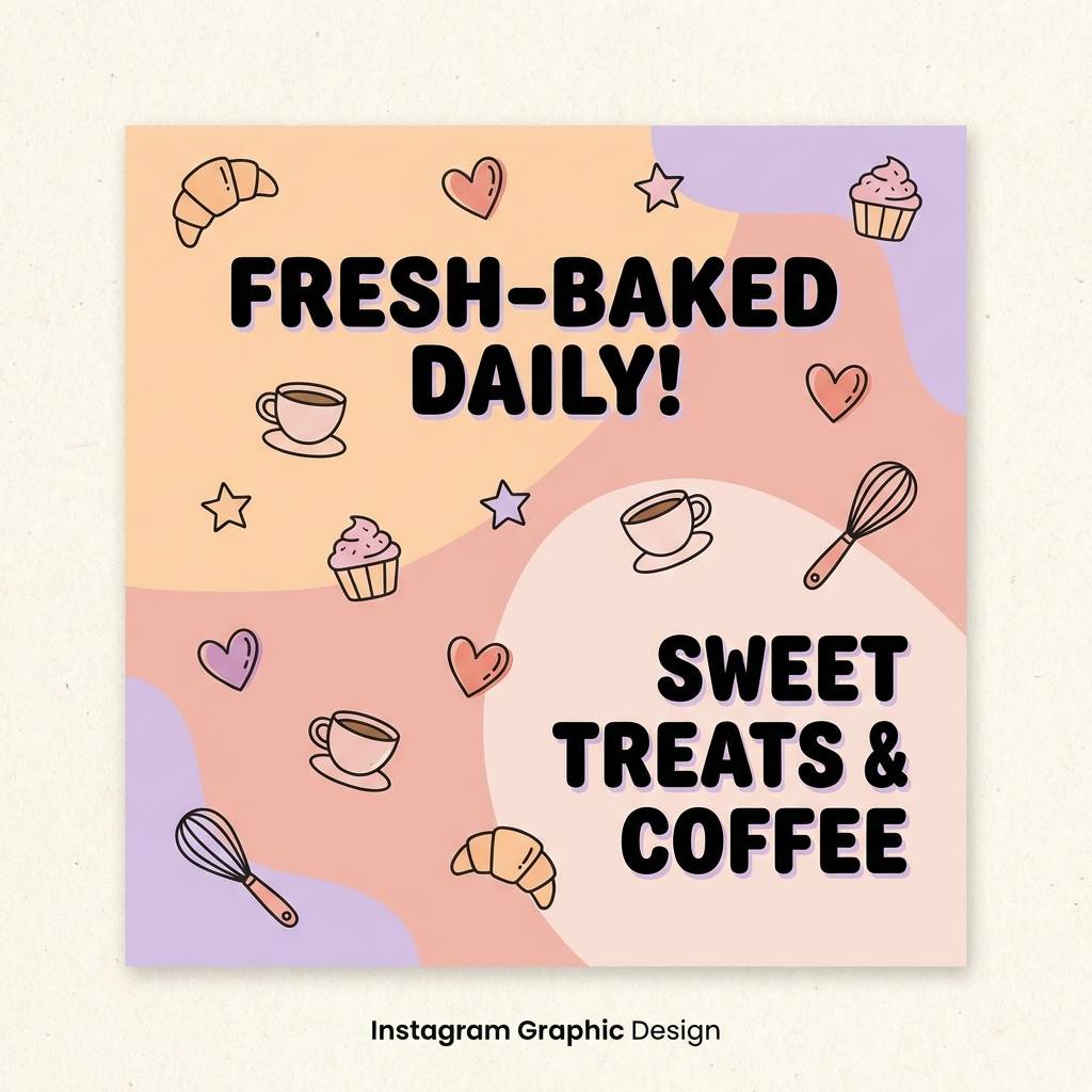 bakery instagram post graphic