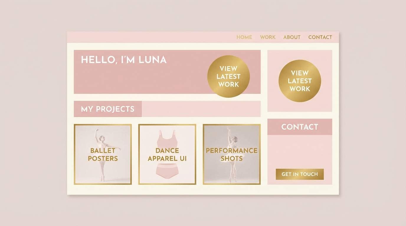 ballet gold portfolio ui