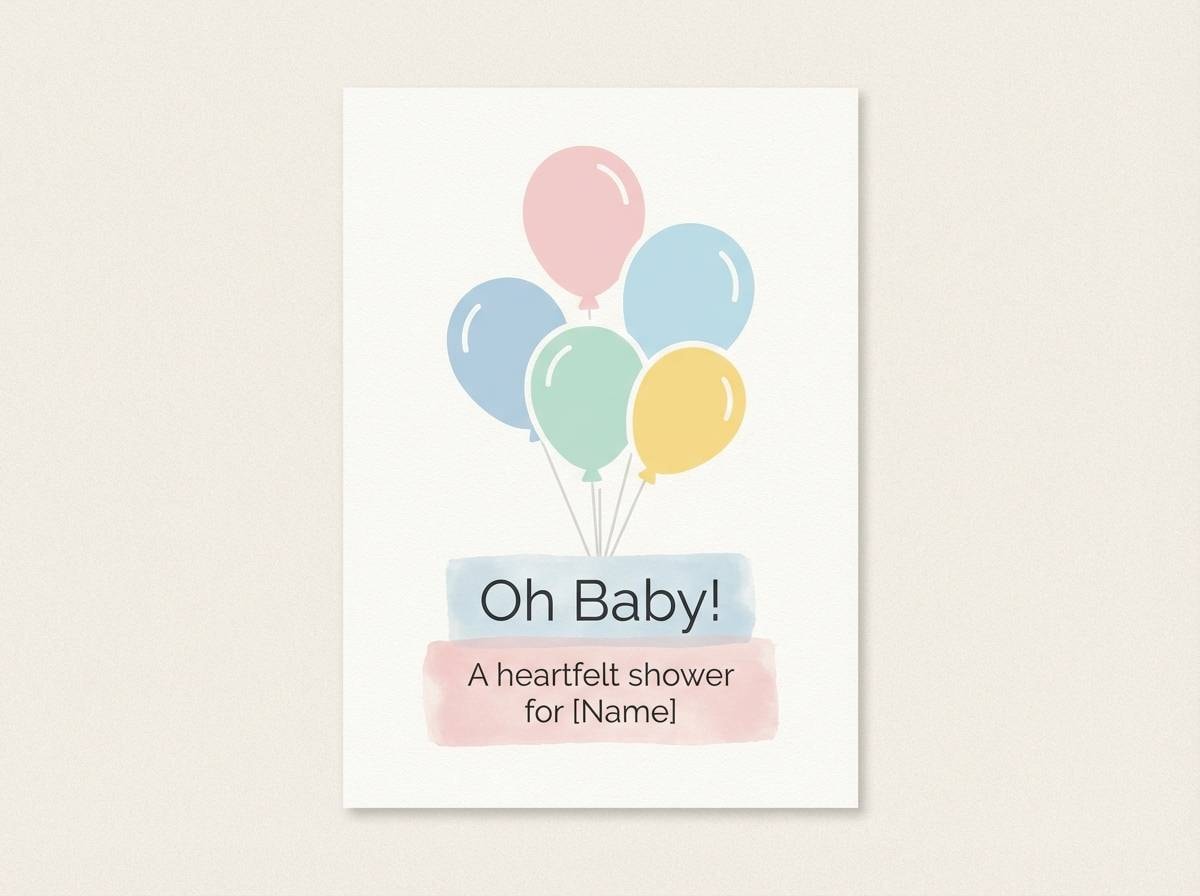 baby shower card