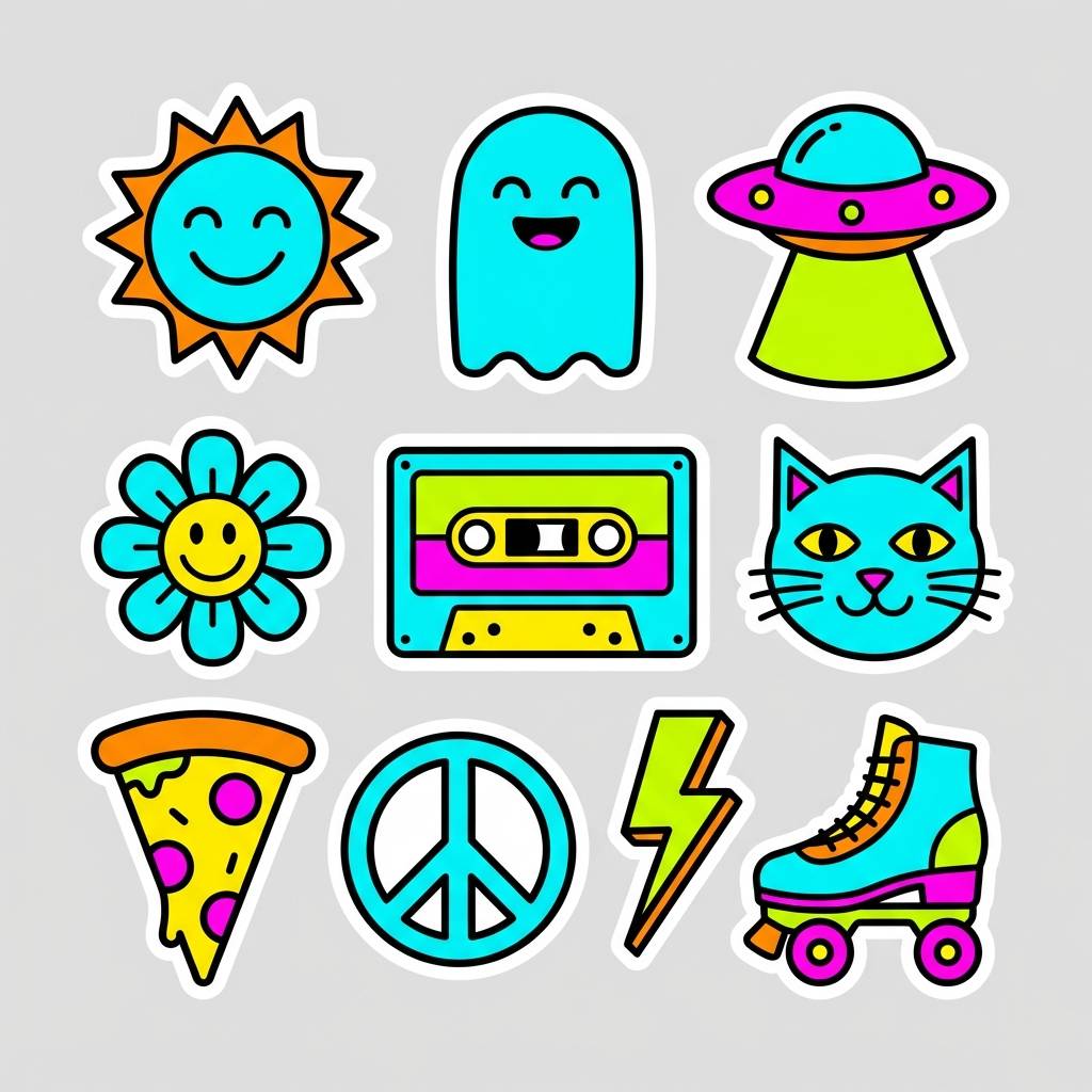 bright sticker sheet