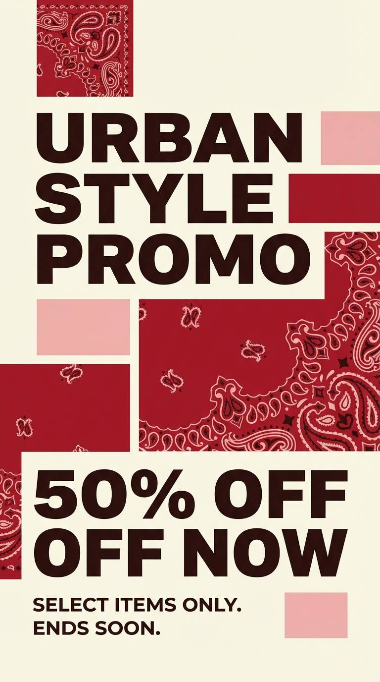 red bandana promo flyer