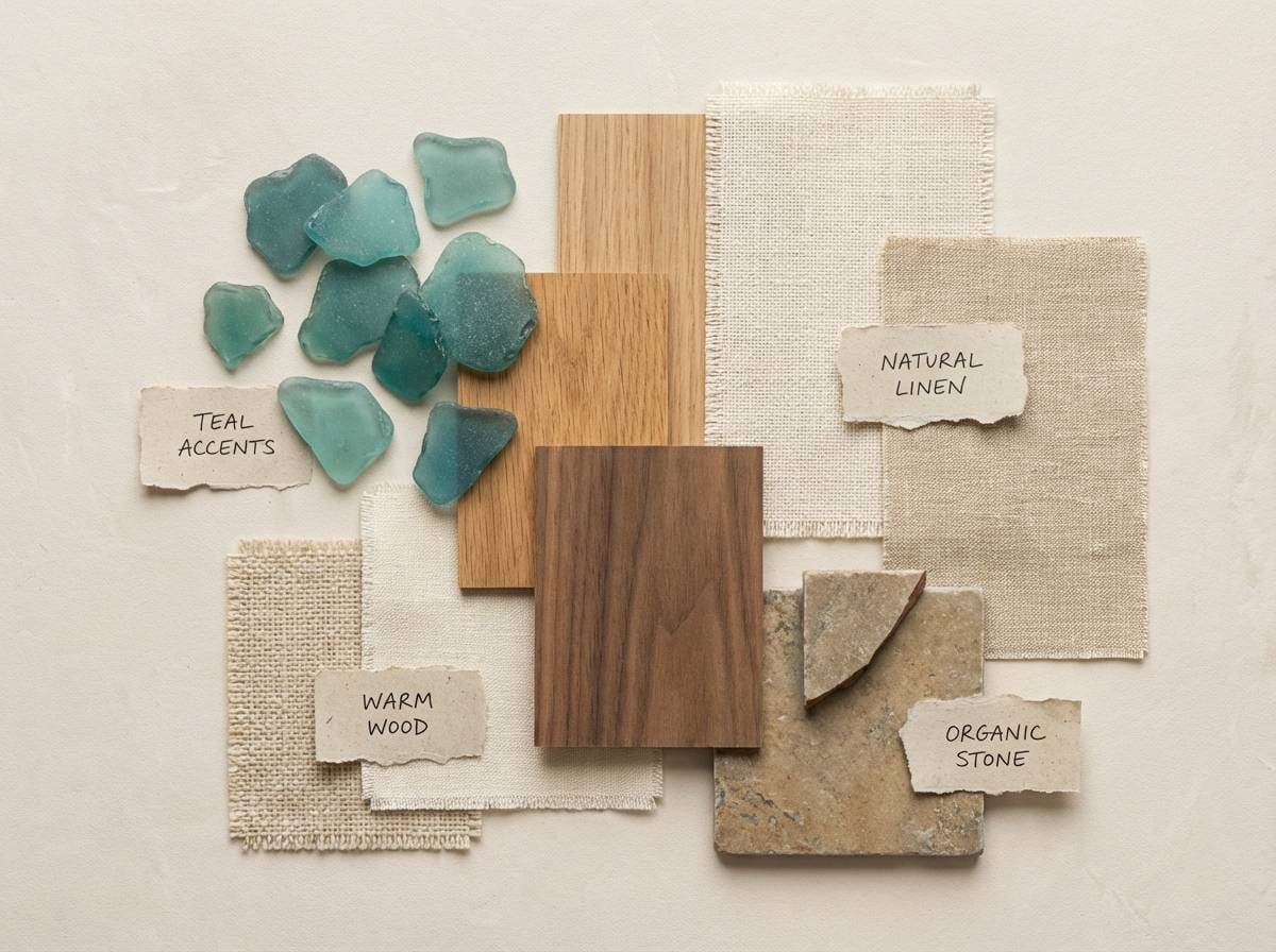 bathroom mood board swatches
