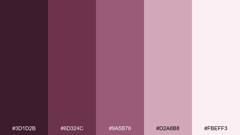 berry mist color palette with hex codes