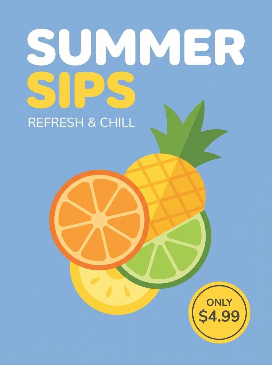 beverage promo poster