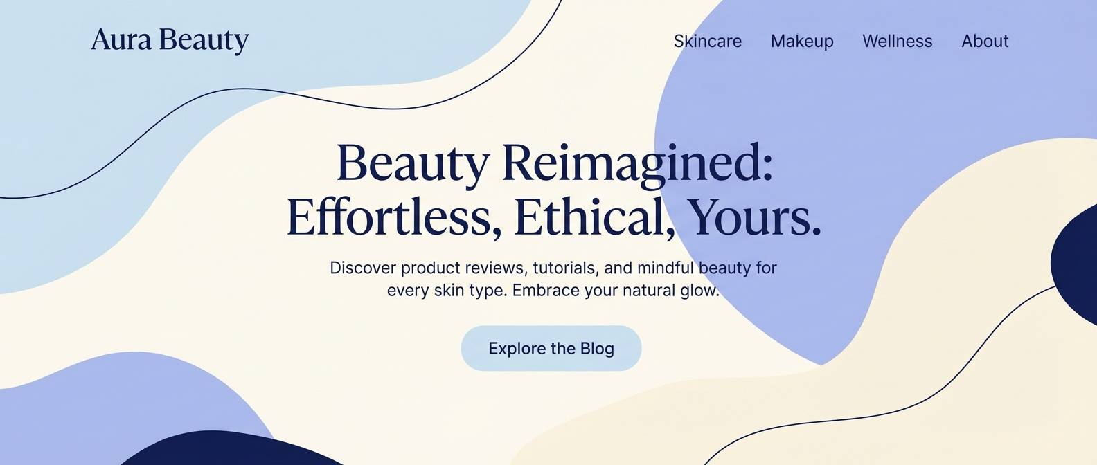blue beauty blog hero