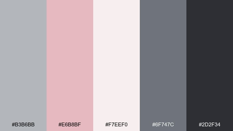blush alloy color palette with hex codes